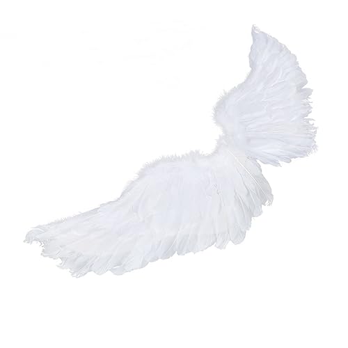 HEALSOPTHY Engelsflügel für Cosplay Accessoires Federn für Halloween Karneval Partys und Fotoshootings Niedliche Engel Flügel für Jungen und Leicht und Langlebig von HEALSOPTHY