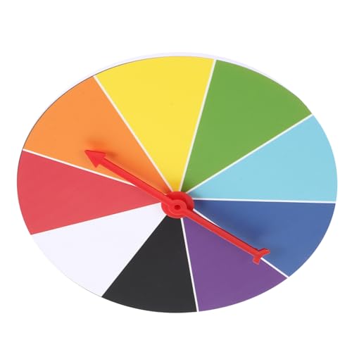 HEALSOPTHY Erasable Prize Wheel Drehteller zum Selbstgestalten Leicht Tragbar Robust Rostfrei für Partys Klassenzimmer Karneval und Firmenveranstaltungen von HEALSOPTHY
