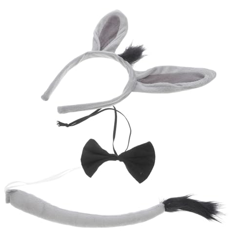 HEALSOPTHY Esel Kostüm Set mit Haarreif Schleife und Bequemes Tierkostüm Zubehör für Karneval Halloween Cosplay Party für Erwachsene HEALSOPTHY Esel Kostüm Set mit Haarreif Schleife und Bequemes Tierkostüm Zubehör für Karneval Halloween Cosplay Party für Erwachsene von HEALSOPTHY