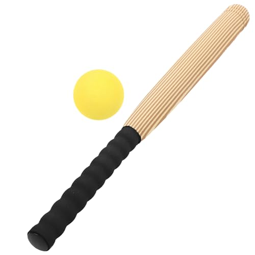 HEALSOPTHY Eva Baseballschläger für Tragbarer Baseball Trainingsschläger mit Ball für Indoor und Outdoor Spiele Holzoptik Leicht und Praktisch von HEALSOPTHY