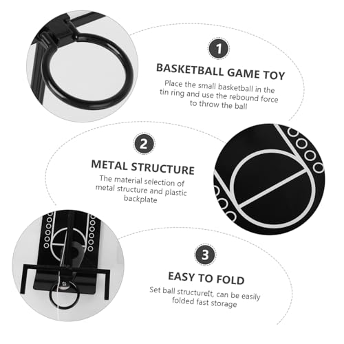 HEALSOPTHY Faltbarer Desktop Basketballkorb Kompakt und Langlebig Geeignet für Erwachsene Tragbares Tisch Basketballspiel zur Stressreduzierung Indoor Sportspielzeug von HEALSOPTHY