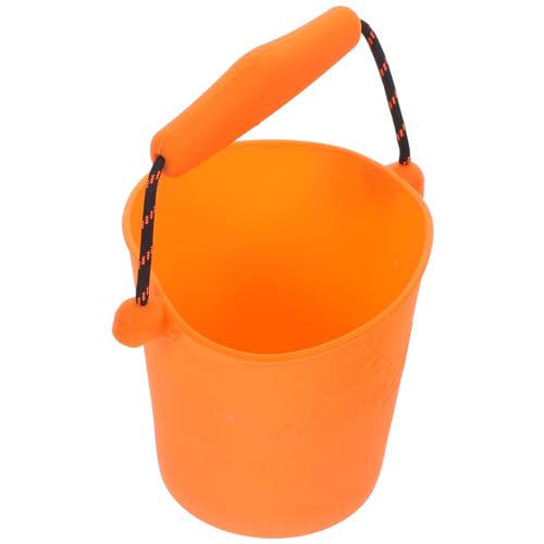 HEALSOPTHY Faltbarer Silikon Eimer für Tragbarer Wasserspaß für Strand Badewanne und Outdoor Aktivitäten Orange Robust und Geruchlos für Camping und Freizeit Zufällige Farbe Zufällige Farbe von HEALSOPTHY