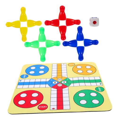HEALSOPTHY Faltbares Flugschachspiel Tragbares Schachspiel Spielbrett Kompakt Leicht für Unterwegs von Denkfähigkeit und Hand Auge Koordination von HEALSOPTHY