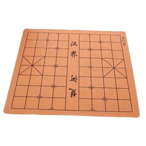 HEALSOPTHY Faltschachbrett Doppelseitig aus PU Leder Faltbare Xiangqi und Go Spielmatte Leichtes Tragbares Schachbrett für Studenten und Erwachsene Multifunktionales Brettspielzubehör von HEALSOPTHY