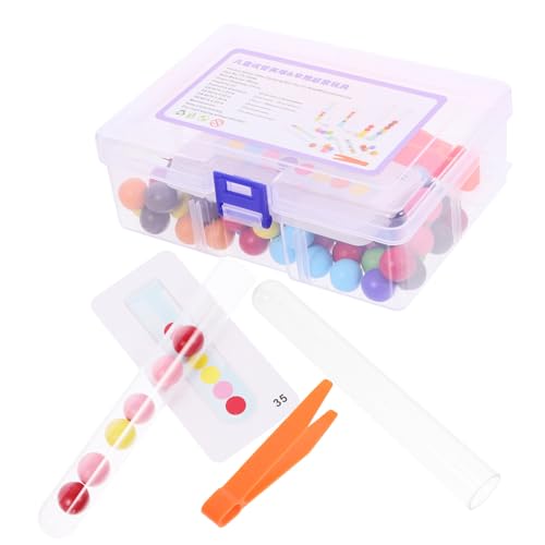 HEALSOPTHY Feinmotorik Lernspielzeug für Jahre Montessori Hand Auge Koordination Spielset mit Holzperlen Klemmen Röhren Perlen Übungskarten Pädagogisches Motorikspielzeug mit von HEALSOPTHY