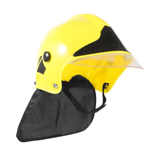 HEALSOPTHY Feuerwehrhelm Feuerwehrmann Kostüm Helm Cosplay Leichtes Sicherheits Helm Zubehör Für Fasching Karneval Gelb HEALSOPTHY Feuerwehrhelm Feuerwehrmann Kostüm Helm Cosplay Leichtes Sicherheits Helm Zubehör Für Fasching Karneval Gelb von HEALSOPTHY