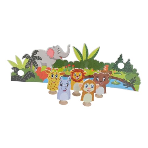 HEALSOPTHY Fingerpuppen aus Filz mit Waldmotiv Kleine Tier handpuppen für Kreatives Geschichtenerzählen und Motorische Niedliche Mini fingerpuppen für Familienspaß von HEALSOPTHY