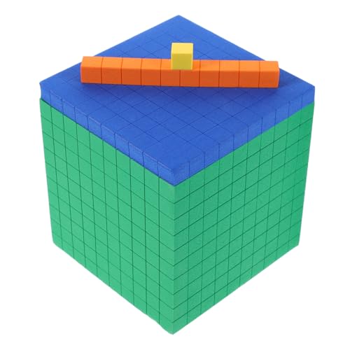 HEALSOPTHY Fröhliche Schaumstoff mathematikblöcke Vierstufige Dezimalzahlen Lernspielzeug für Vorschule Zählen Basis Zehnersystem Logisches Denken von HEALSOPTHY