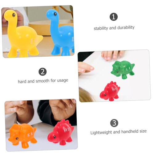 HEALSOPTHY Frühkindliches Dinosaurier Lernspielzeug Teiliges Buchstaben Zuordnung Montessori Früherziehung Intelligenzspielzeug Leicht Tragbar Kreativ Spielerisch von HEALSOPTHY