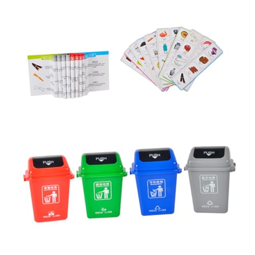 HEALSOPTHY Garbage Sorting für Umweltfreundliches Lernspiel mit Bunten Karten Fördert Geduld und Reaktionsfähigkeit Nachhaltiges Frühförderungs für Umweltschutz von HEALSOPTHY