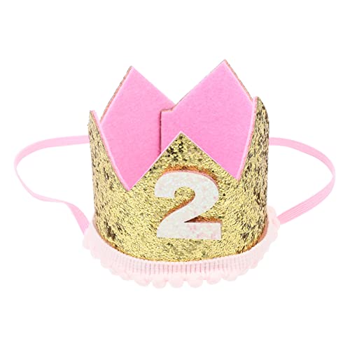 HEALSOPTHY Geburtstagskrone Haarband Buchstaben Design Leichtes Party Stirnband für Jahre Alte Mädchen Jungen Geburtstagsdeko und Fotoshooting Zubehör von HEALSOPTHY