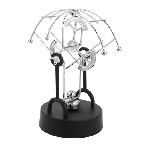 HEALSOPTHY Gehhilfe Pendelspielzeug Fidget physikalisches Perpetuum-Motion-Ornament Papierrunde Ornamente ständige Bewegung dekorative ewige Bewegung Ornamenta Metall von HEALSOPTHY