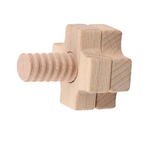 HEALSOPTHY Geometrisches Schrauben Holz Pädagogisches Montagespiel für Sicherer Schraubenspaß Feinmotorik Glatte Formen Lernspielzeug für Jungen und Mädchen von HEALSOPTHY