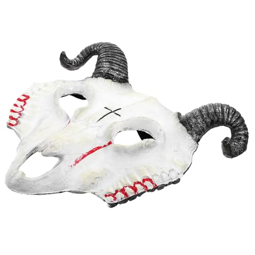 HEALSOPTHY Gruselige Ziegenkopf Maske Halloween Cosplay Tiergesicht Party Requisite Leicht Tragbar Komfortabel für Kostümfest und Karneval HEALSOPTHY Gruselige Ziegenkopf Maske Halloween Cosplay Tiergesicht Party Requisite Leicht Tragbar Komfortabel für Kostümfest und Karneval von HEALSOPTHY