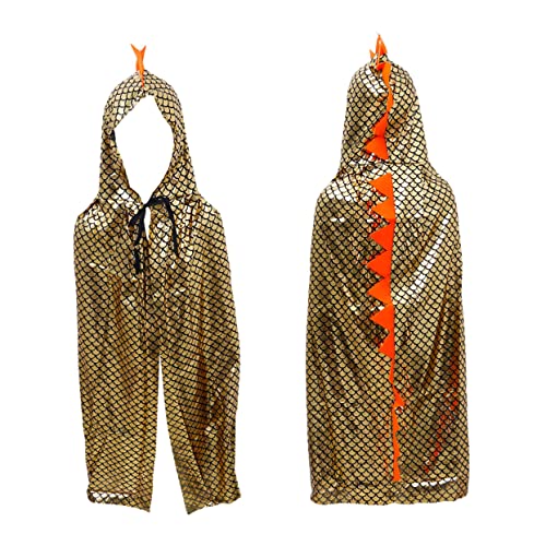 HEALSOPTHY Halloween Dinosaurier Umhang Kinderkostüm aus Goldenem Hautfreundlichem für Fasching Karneval Cosplay und Bühnenauftritte Jungen Mädchen HEALSOPTHY Halloween Dinosaurier Umhang Kinderkostüm aus Goldenem Hautfreundlichem für Fasching Karneval Cosplay und Bühnenauftritte Jungen Mädchen von HEALSOPTHY