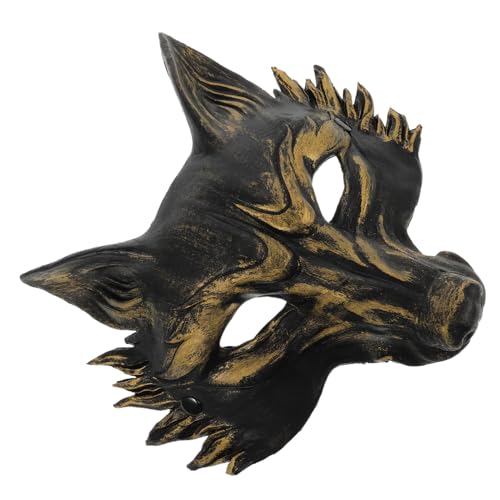 HEALSOPTHY Halloween Fuchs Halbgesichtsmaske PU Schaum Tierkostüm Partyzubehör Elastisch für Erwachsene Karneval Fasching Rollenspiel Zufällige Farbe Zufällige Farbe von HEALSOPTHY