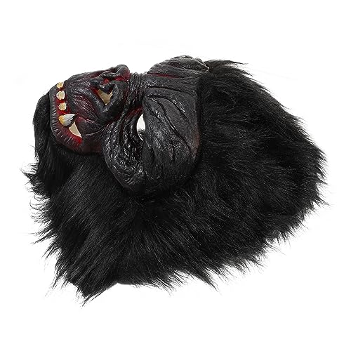 HEALSOPTHY Halloween Gorilla Kopfmaske Einheitsgröße Langlebig und Bequem für Halloween Karneval Maskenbälle Cosplay Kostümpartys Vielseitig Einsetzbar als Partydekoration von HEALSOPTHY