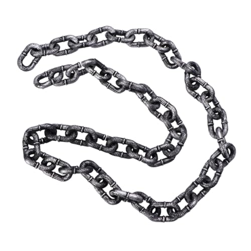 HEALSOPTHY Halloween Kunststoffkette Realistische Leichte Fake Chain für Cosplay und Partydeko Vielseitig Einsetzbar für Bühnenauftritte und Outdoor Dekoration von HEALSOPTHY