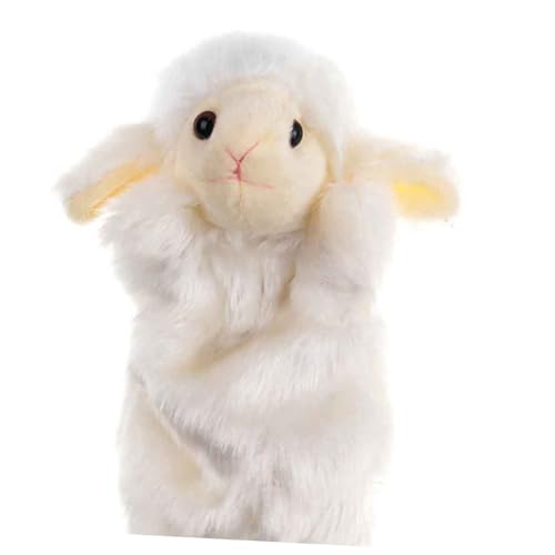 HEALSOPTHY Handpuppe Frühes Lernen Interaktives Werkzeug Zum Erzählen Von Geschichten Beruhigendes Plüschgefüllter Weiß von HEALSOPTHY