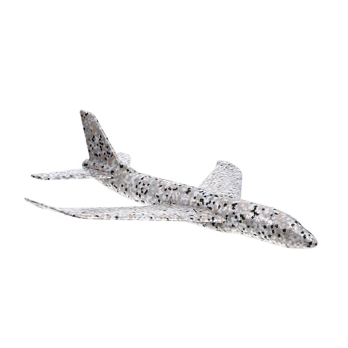 HEALSOPTHY Handwurf Flugzeug Outdoor Flugzeug Modell für Jungen Kinderflieger Kinderspielzeug Ebene Schaumstoffspielzeug Spielzeugflugzeuge epp Silver von HEALSOPTHY
