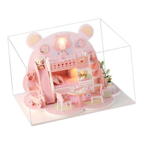 HEALSOPTHY Hausmodell Villa-Modell Kinderspielzeug Mini-Geburtstagsgeschenk von HEALSOPTHY