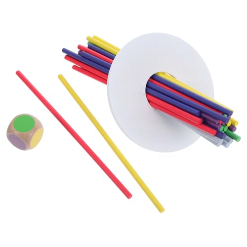 HEALSOPTHY Holz Balance Sticks Spiel Buntes Konzentrations und Farbabstimmungs für Erwachsene Fördert Feinmotorik Auge Hand Koordination für Familien und Reisen von HEALSOPTHY
