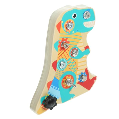 HEALSOPTHY Holz Dinosaurier Busy Board Lernspielzeug Motorikspielzeug mit Abnehmbaren Schrauben und Schraubenzieher für Vorschulkinder Interaktives Pädagogisches HEALSOPTHY Holz Dinosaurier Busy Board Lernspielzeug Motorikspielzeug mit Abnehmbaren Schrauben und Schraubenzieher für Vorschulkinder Interaktives Pädagogisches von HEALSOPTHY