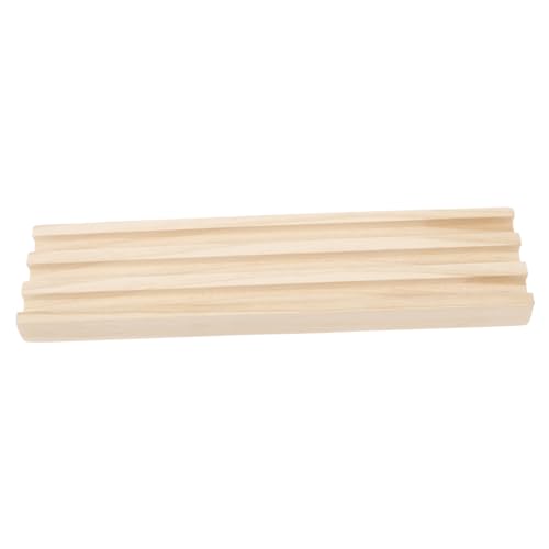 HEALSOPTHY Holz Domino Halter aus Natürlichem Kiefernholz Stabiles Rutschfestes Domino Rack für DIY Bastelprojekte für Arthritis Betroffene und Gesellschaftsspiele von HEALSOPTHY
