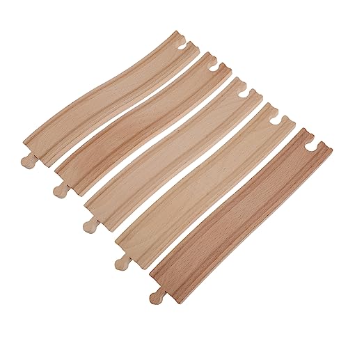 HEALSOPTHY Holz Eisenbahn Gleis Erweiterungsset Teilig Zubehör Biegsame Kurven Schienenset für Flexiblen Aufbau Feinmotorik und Kreativität HEALSOPTHY Holz Eisenbahn Gleis Erweiterungsset Teilig Zubehör Biegsame Kurven Schienenset für Flexiblen Aufbau Feinmotorik und Kreativität von HEALSOPTHY