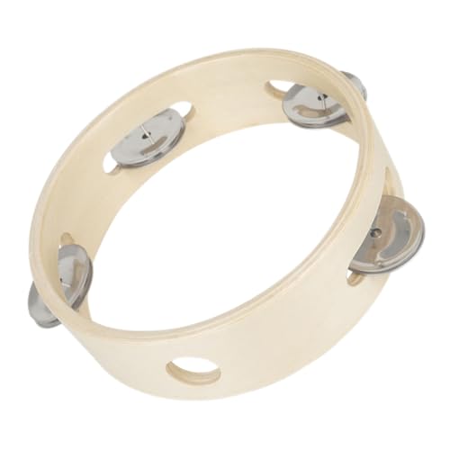 HEALSOPTHY Holz Handglocke Musikinstrument Runde Schellenrassel Lernspielzeug Pädagogisch Für Musikunterricht Tanz Und Familienaktivitäten von HEALSOPTHY