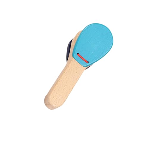 HEALSOPTHY Holz Klatschspielzeug mit Langem Griff für Junge Mädchen Langlebig Leicht Farbenfroh Fördert Musikalisches Talent und Rhythmusgefühl Geeignet für Kleinkinder Montessori von HEALSOPTHY