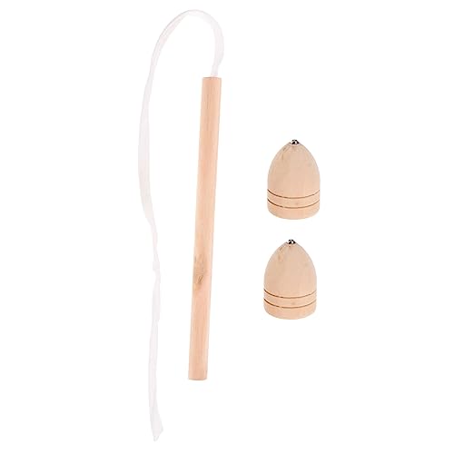 HEALSOPTHY Holz Kreiselspielzeug für Traditioneller Chinesischer Gyro Schnell Rotierend Fördert Hand Auge Koordination und Motorische Fähigkeiten Robustes Leichtes Material Langlebiges von HEALSOPTHY