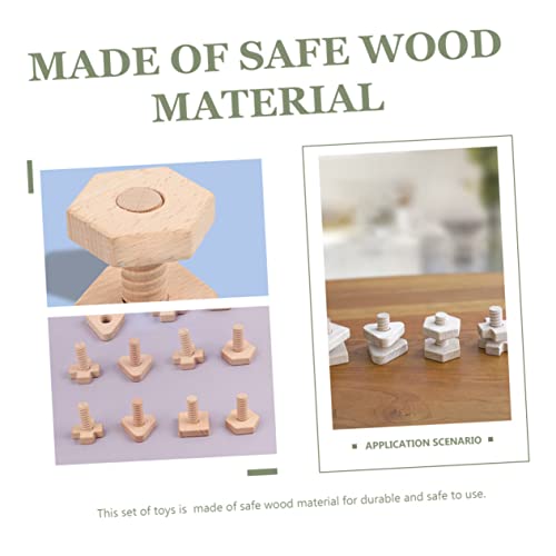 HEALSOPTHY Holz Schraubspielzeug für Geometrische Formen Motorische Logisches Sicherer Langlebiger Lernspaß für Frühkindliche Bildung und Kreative Spiele HEALSOPTHY Holz Schraubspielzeug für Geometrische Formen Motorische Logisches Sicherer Langlebiger Lernspaß für Frühkindliche Bildung und Kreative Spiele von HEALSOPTHY