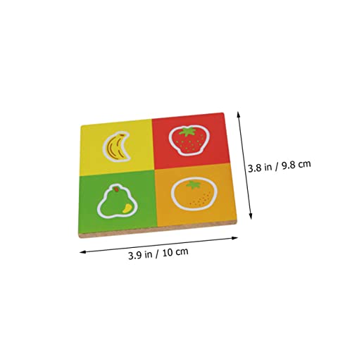 HEALSOPTHY Holz Stapelspielzeug für Ab Jahr Montessori Früchte Bausteine Spiel Pädagogisches Balance Sicher Glatte Oberfläche Fördert Kreativität und Motorische Fähigkeiten von HEALSOPTHY