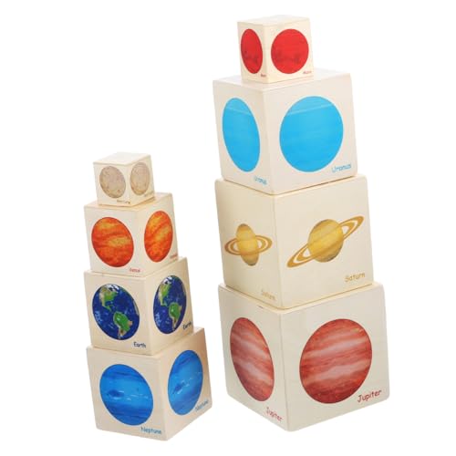 HEALSOPTHY Holz Stapelspielzeug für Teilige Planeten und Formenbox Montessori Lernspielzeug Kreativität und Gedächtnis Pädagogisches Babyspielzeug für Kleinkinder HEALSOPTHY Holz Stapelspielzeug für Teilige Planeten und Formenbox Montessori Lernspielzeug Kreativität und Gedächtnis Pädagogisches Babyspielzeug für Kleinkinder von HEALSOPTHY