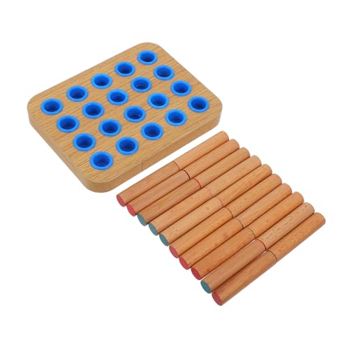 HEALSOPTHY Holz Steckbrett für Fingerrehabilitation Handtherapeutisches Trainingsgerät Fingerfertigkeit und Hand Auge Koordination Robustes Arm Übungsgerät für Schlaganfallpatienten Senioren von HEALSOPTHY