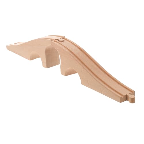 HEALSOPTHY Holz trainingsgleis Brücke für Dreilochige Holzbahn zubehör Handgefertigte Sichere und Langlebige Holzeisenbahn bausteine für Jungen und Mädchen Pädagogisches HEALSOPTHY Holz trainingsgleis Brücke für Dreilochige Holzbahn zubehör Handgefertigte Sichere und Langlebige Holzeisenbahn bausteine für Jungen und Mädchen Pädagogisches von HEALSOPTHY