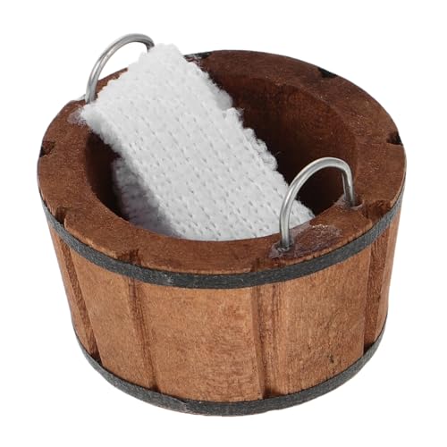 HEALSOPTHY Holzbadewanne Handtuch und Deko Elementen Realistische Puppenhausmöbel für Kreative Spielwelten und Dekoration HEALSOPTHY Holzbadewanne Handtuch und Deko Elementen Realistische Puppenhausmöbel für Kreative Spielwelten und Dekoration von HEALSOPTHY