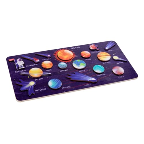 HEALSOPTHY Holzpuzzle Sonnensystem für Solar System Puzzle mit Planeten Edukatives Holzspielzeug Formwahrnehmung und Logischem Denken Sicher und Farbenfroh für Vorschulkinder HEALSOPTHY Holzpuzzle Sonnensystem für Solar System Puzzle mit Planeten Edukatives Holzspielzeug Formwahrnehmung und Logischem Denken Sicher und Farbenfroh für Vorschulkinder von HEALSOPTHY