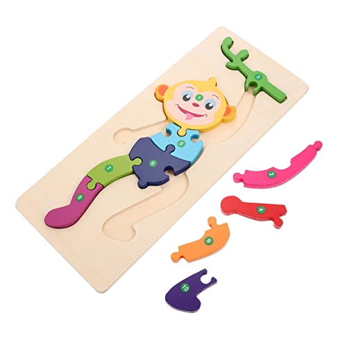 HEALSOPTHY Holzpuzzle Tierformen für Montessori Lernspielzeug aus Holz Fördert Problemlösungsfähigkeiten und Kreativität Sicheres Design mit Abgerundeten Kanten für Kleinkinder und von HEALSOPTHY