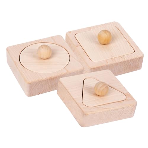 HEALSOPTHY Holzspielzeug Geometrische Sortierspiele für Teiliges Formensortierer Pädagogisches Lernspielzeug Hand Auge Koordination und Logischem von HEALSOPTHY