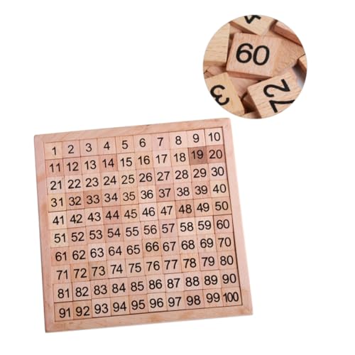 HEALSOPTHY Holzspielzeug Zahlenpuzzle Montessori Lernspielzeug für Kleinkinder Frühe Bildung Motorische Entwicklung Sicher Langlebig Pädagogisch Fördernd von HEALSOPTHY