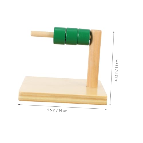 HEALSOPTHY Holzspielzeug Zylindrische Steckringe Montessori Lernspielzeug für Ab Jahr Fördert Feinmotorik und Logisches Denken Eltern Junge Mädchen Spiel von HEALSOPTHY
