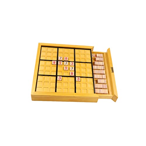 HEALSOPTHY Intelligentes Holz Sudoku Brettspiel für Erwachsene und Kreatives Puzzlebrett mit Glatter Oberfläche Langlebiges Denkspiel Party Brettspiel für Familie und Freunde von HEALSOPTHY