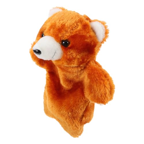 HEALSOPTHY Interaktive Bären Handpuppe Kuscheltier Stofftier Tierfigur für Rollenspiele und Storytelling Niedliches Design Eltern Junge Mädchen Bindung Pädagogisches von HEALSOPTHY