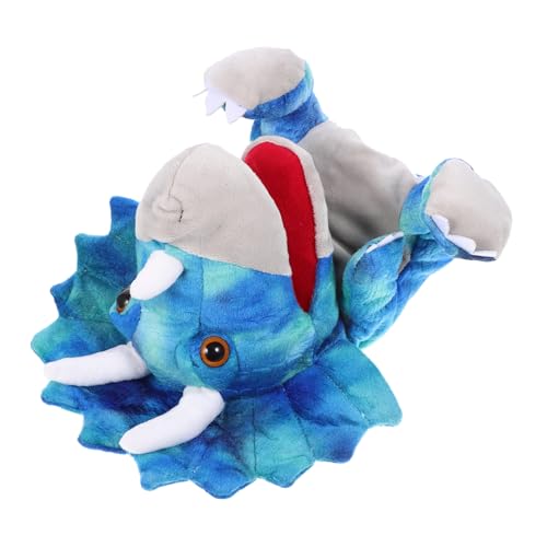HEALSOPTHY Interaktive Lustige Dinosaurier Handpuppe aus Weichem Plüsch für Kuscheliges zum Geschichtenerzählen und Familienzeit für Jungen und Mädchen von HEALSOPTHY