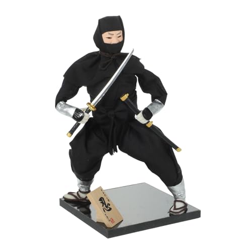 HEALSOPTHY Japanische Ninja Puppe Ornament Japanisches Kunsthandwerk Dekorative Figur für Wohnzimmer Schlafzimmer Büro Japanisches Heimzubehör von HEALSOPTHY