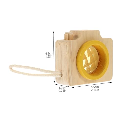 HEALSOPTHY Kaleidoskop Holz Kamera Kreatives Lernspielzeug für Junge Mädchen Jahre Farbenerkennung und Beobachtungsförderung Sicher und Robust Geschenk für Geburtstage und Feiertage von HEALSOPTHY