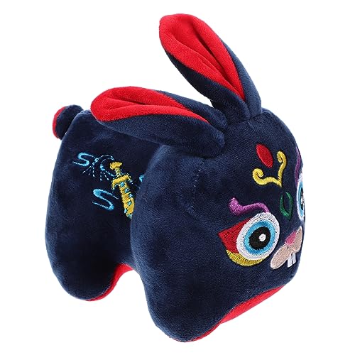 HEALSOPTHY Kaninchen-Ornamente Hasen anhänger hasenpuppe kaninchenspielzeuge Kaninchen-Puppen- hängender Hasenanhänger Plüschkaninchen neujahrsdekorationen drinnen PP Baumwolle Blue von HEALSOPTHY