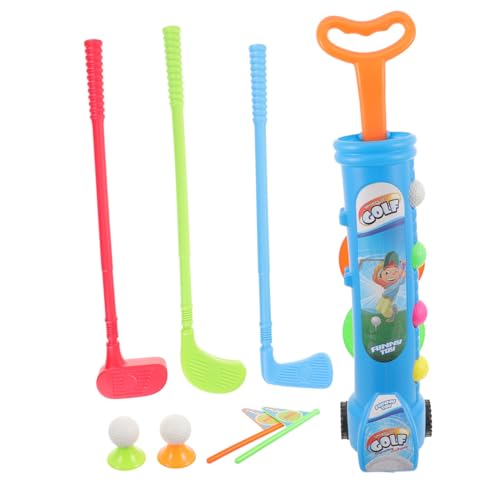 HEALSOPTHY Kinderspielzeug Golfset für Kleinkinder mit Kunststoffschlägern und Bällen Leichtes Mini Golfspiel für Indoor Outdoor Fördert Koordination und Bewegung Outdoor Sportspielzeug von HEALSOPTHY